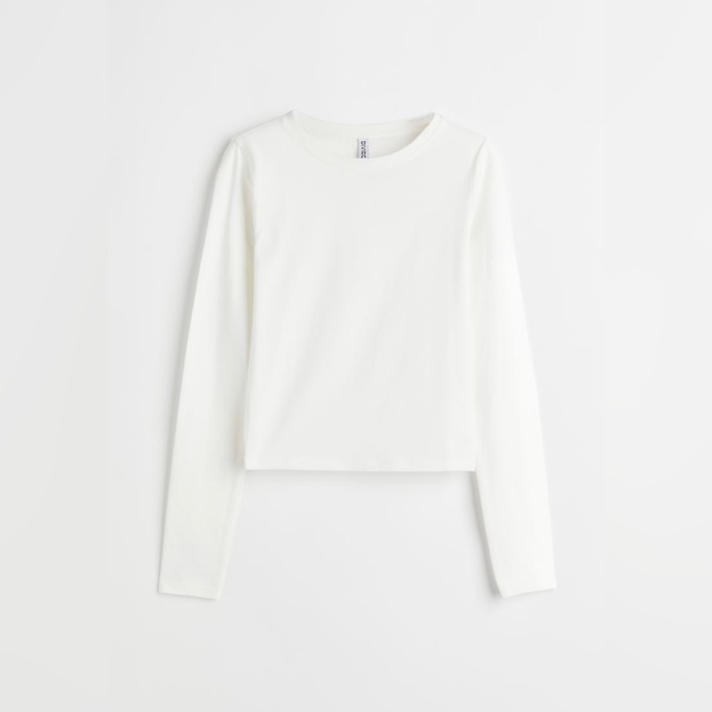 Cropped Jersey Top